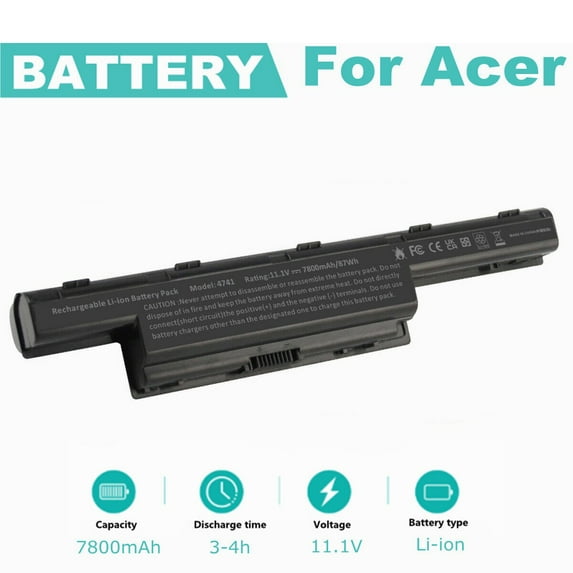 9 Cell 7800 mAh Battery for Acer Gateway NV53A ( NEW95 ) Series