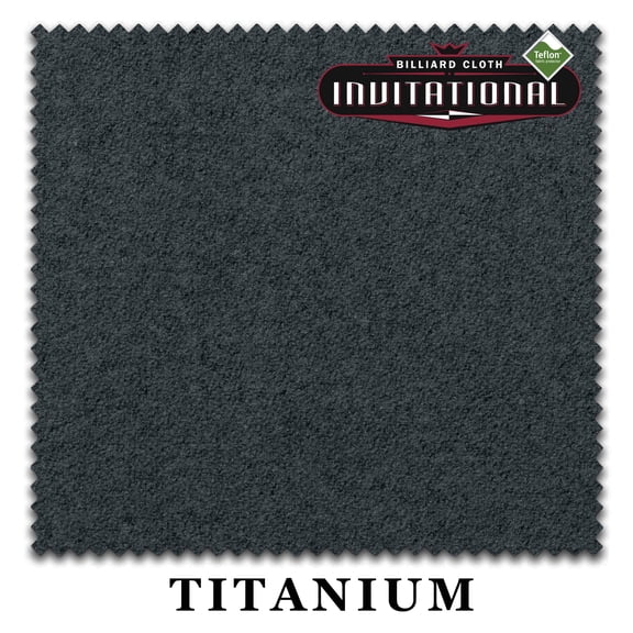 9' Championship Invitational Teflon Pool Billiard Table Felt Cloth - Titanium - Free Spots - AUTHORIZED DEALER