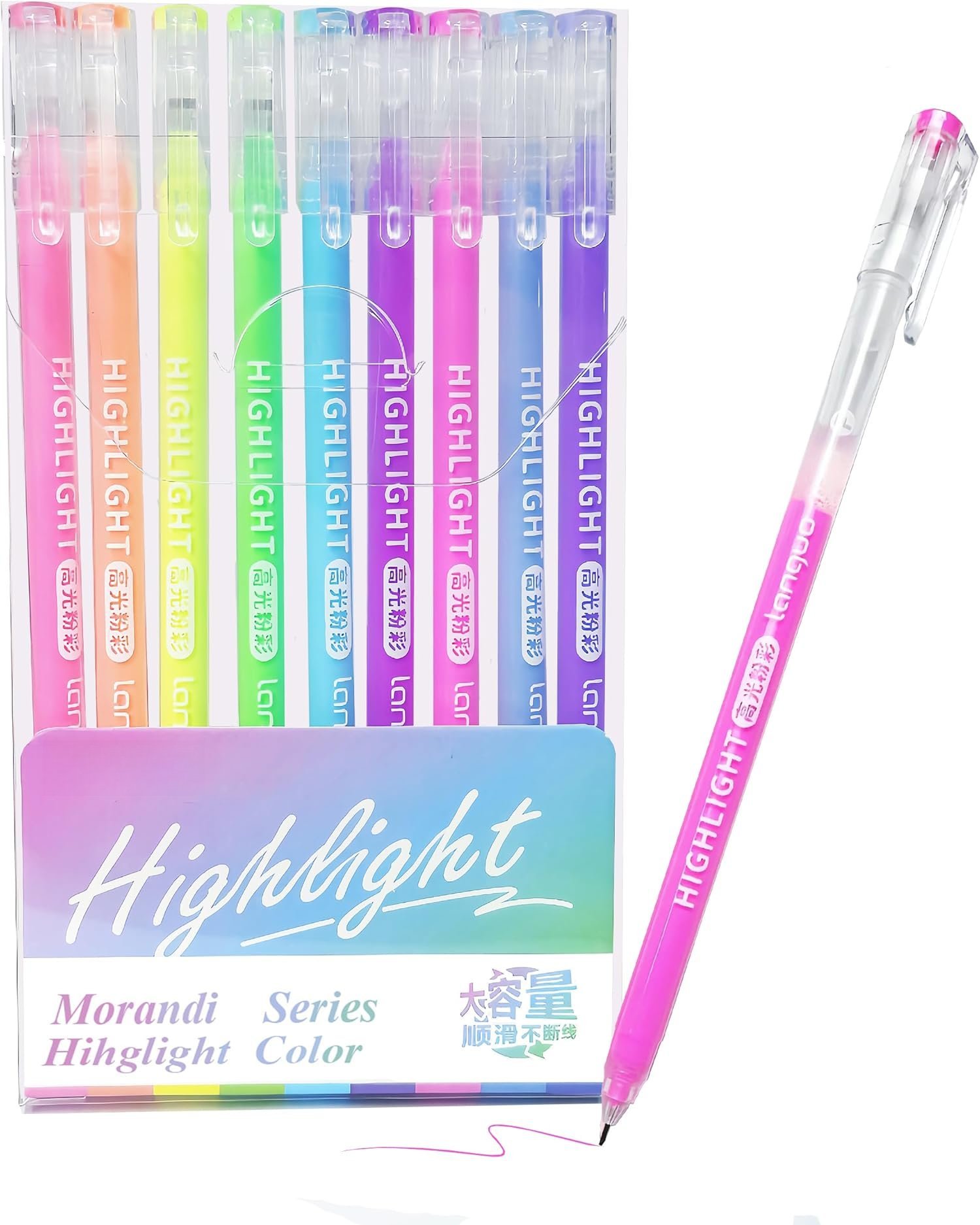 9 Colored Pens Set, 0.5mm Fine Point for Black Paper & White Paper ...