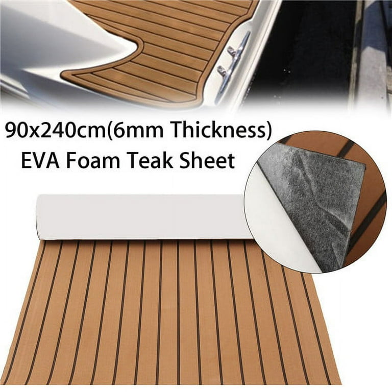 12 Colors 94''x35'' / 91''x35'' Marine Yacht Boat & RV Flooring Sheet Teak EVA Foam Synthetic Self-Adhesive Non-slip Mat 6mm Thicknes 12 Colors 94''x35'' / 91''x35'' Marine Yacht Boat & RV Flooring Sheet Teak EVA Foam Synthetic Self-Adhesive Non-slip Mat 6mm Thicknes