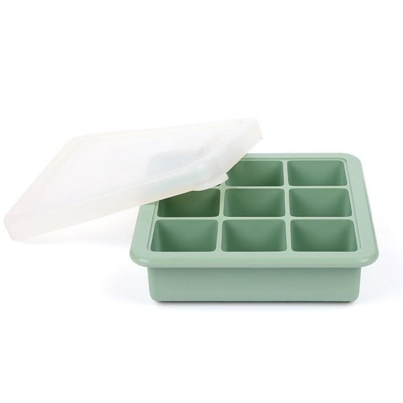 9-Compartment Baby Food and Breast Milk Freezer Tray (Pea Green)
