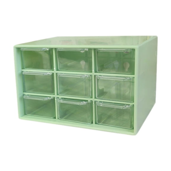 9-Compartment Bead Storage Box With 9 Separate Clear Compartments, Organizer For Glass Beads Diy Bracelet Materials And Small Jewelry-Making Supplies, Desktop Storage Solution
