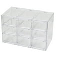 thumbnail image 1 of 9-Compartment Bead Storage Box, Glass Beads Organizer for DIY Bracelet Making, Craft Supply Case with Clear Lid, Transparent, 1 of 5