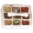 thumbnail image 1 of 9-Compartment Snack Box with Lid, Portable Food Storage Container, Removable Dividers, 12.2x9.4 Inch, White, for Meal Prep, Kids Lunches, Picnics, 1 of 7
