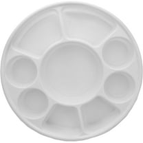 9 Compartment White Disposable Party Thali Plates (200 Pack)