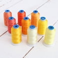 thumbnail image 1 of 9 Cone Sunrise Color Builder Polyester Thread Set by Threadart - 1000m Cones - Brilliant Finish - For Machine Embroidery, 1 of 8