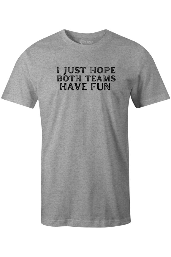 Men's Both Teams Have Fun T-shirt (Bothteamshavefun-Grey, 2XL)