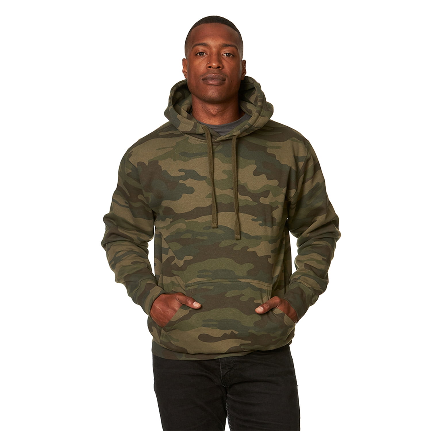 Camo pullover top hoodie men's
