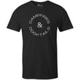 thumbnail image 1 of 9 Crowns Men's Camping Funny T-shirt (Campandcocktail-Black, Small), 1 of 3