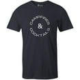 thumbnail image 1 of 9 Crowns Men's Camping Funny T-shirt (Campandcocktail-Navy, Small), 1 of 3