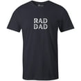 thumbnail image 1 of 9 Crowns Men's Graphic Tee Funny Rad Dad Fathers Day T-shirt (Raddad1-Navy, Medium), 1 of 3