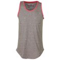 thumbnail image 1 of 9 Crowns Men's Marled Summer Print Tank Top (Large, Charcoal/Bulldog), 1 of 3