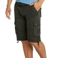 thumbnail image 1 of 9 Crowns Men's Military Belted Cargo Shorts (30, Charcoal Grey), 1 of 3