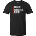 thumbnail image 1 of 9 Crowns Men's One More Rep Funny T-shirt (Black, Small), 1 of 3