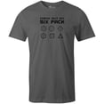 thumbnail image 1 of 9 Crowns Men's Tee D & D Funny T-shirts (DDSixpack-Metal, Medium), 1 of 3