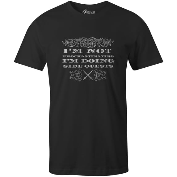 9 Crowns Men's Tee D & D Funny T-shirts (Imnot1-Black, X-Large)