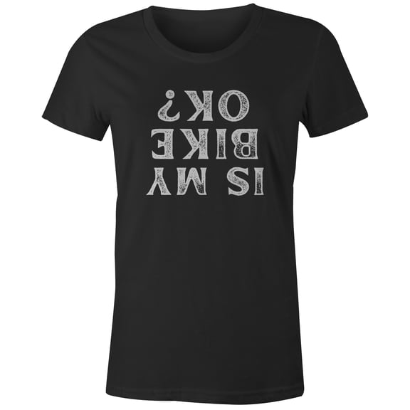 9 Crowns Men's  Unisex Graphic Tee Dont Bike Ok Funny  T-shirt (BikeOk-JBlack, Small)