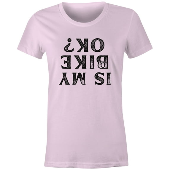 9 Crowns Men's Unisex Graphic Tee Dont Bike Ok Funny T-shirt (BikeOk-JPink, Small)