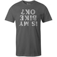 thumbnail image 1 of 9 Crowns Men's  Unisex Graphic Tee Dont Bike Ok Funny  T-shirt (BikeOk-Metal, Large), 1 of 3
