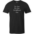 thumbnail image 1 of 9 Crowns Men's Unisex Graphic Tee Its Fine Im Fine Funny T-shirt (Fine-Black, 2XL), 1 of 3