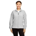 thumbnail image 1 of 9 Crowns  North End Microfleece Polar Fleece Lightweight Full Zip Jacket (Grey Frost, X-Small), 1 of 3