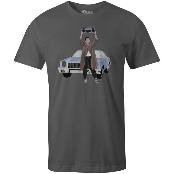 9 Crowns Tees 80's Movie Classics Graphic T-Shirt (Lloyd Unisex Metal, Small)