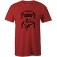 thumbnail image 1 of 9 Crowns Tees A Best Friend Helps You Move A Body Graphic Tee (Unisex Red, 2XL), 1 of 3