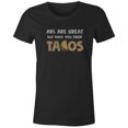 thumbnail image 1 of 9 Crowns Tees Abs Are Great But Have You Tried Tacos Funny T-Shirt (Juniors Black, Small), 1 of 3