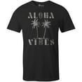 thumbnail image 1 of 9 Crowns Tees Aloha Vibes Vacation Trip Graphic T-shirt (XX-Large, Unisex Black), 1 of 3