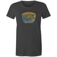 thumbnail image 1 of 9 Crowns Tees Beach, Please Funny Vintage Look Tee Shirt (Juniors Charcoal, XS), 1 of 3