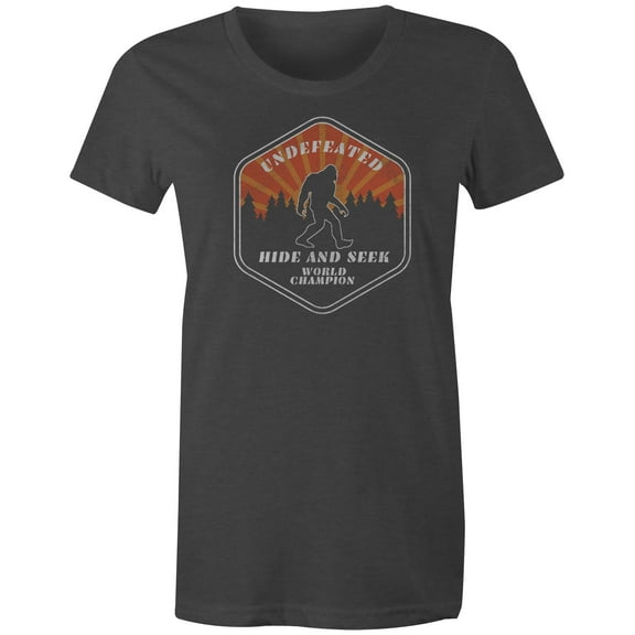9 Crowns Tees Bigfoot UFO Abduction Believe Funny Sasquatch T-Shirt-Mens (Champ Juniors Charcoal, X-Small)