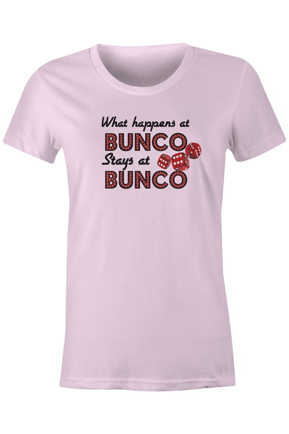 Tees Bunco Dice Game Night Funny Graphic Shirt (Happens Juniors Pink, 3XL)