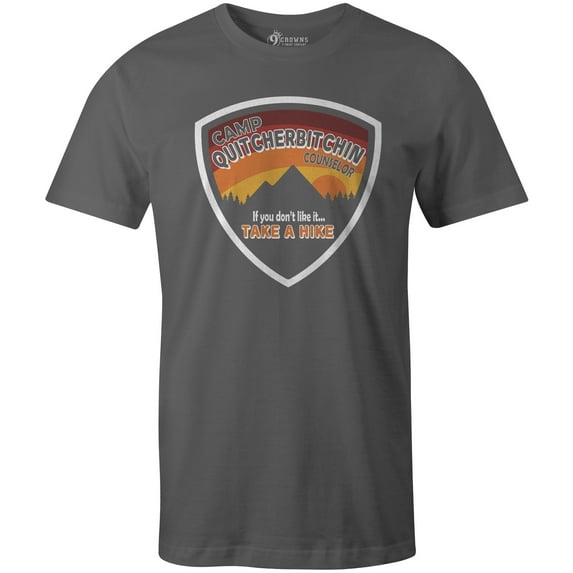 9 Crowns Tees Camp Quitcherbitchin Sarcastic Novelty Graphic Tee (Unisex Metal, Small)