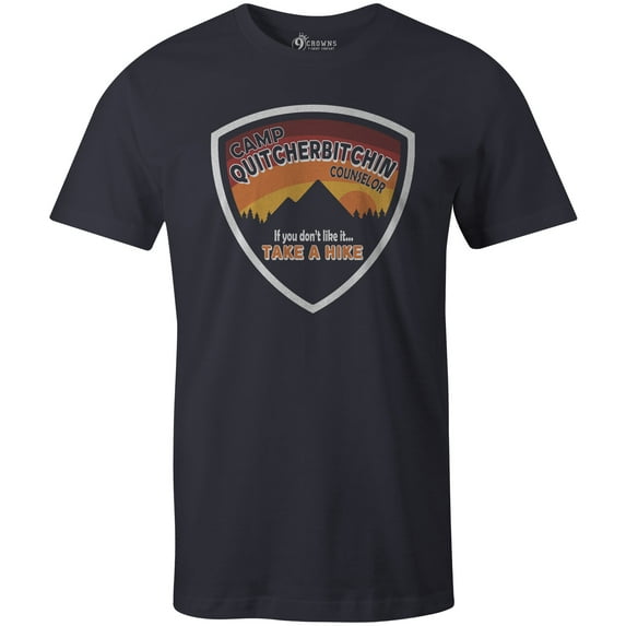 9 Crowns Tees Camp Quitcherbitchin Sarcastic Novelty Graphic Tee (Unisex Navy, 2XL)