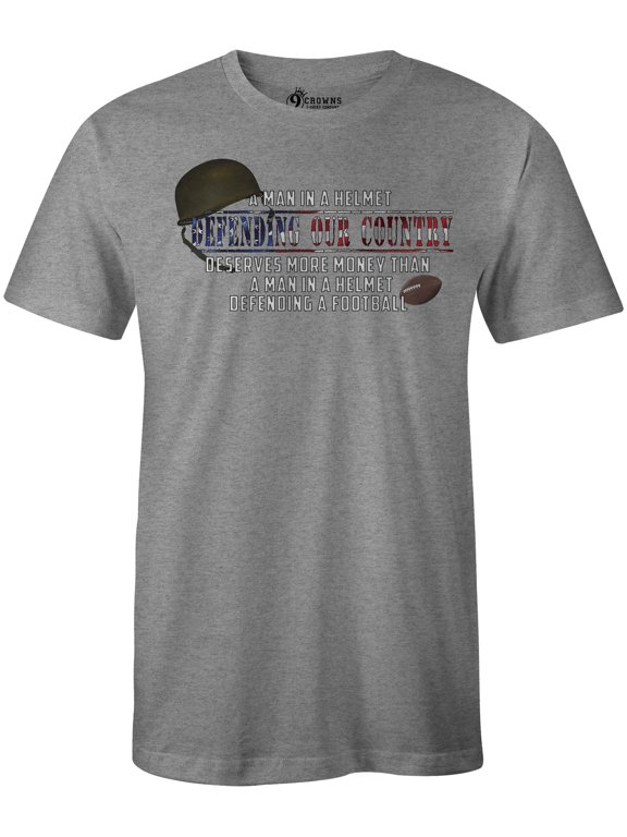 Tees Defending Our Country Armed Forces Graphic T-Shirt (Men's Heather, X-Large)