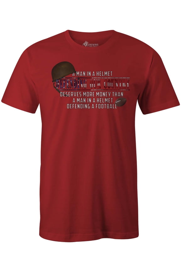 Tees Defending Our Country Armed Forces Graphic T-Shirt (Men's Red, Medium)