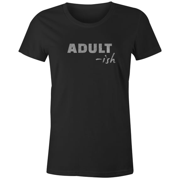 9 Crowns Tees Funny Ault-ish Sarcastic Birthday Gift T-Shirt-Mens (Juniors Black, Small)