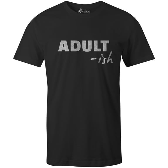 9 Crowns Tees Funny Ault-ish Sarcastic Birthday Gift T-Shirt-Mens (Mens Black, Large)