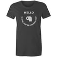 thumbnail image 1 of 9 Crowns Tees Hello Are You Looking For Me Toilet Paper Tee (Juniors Charcoal, Medium), 1 of 3