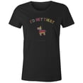 thumbnail image 1 of 9 Crowns Tees I'd Hit That Funny Pinata Cinco De Mayo Shirt (Juniors Black, 3XL), 1 of 3