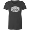 thumbnail image 1 of 9 Crowns Tees I'm Not Slurring I'm Talking In Cursive Funny Drinking T-Shirt (Juniors Charcoal, Medium), 1 of 3