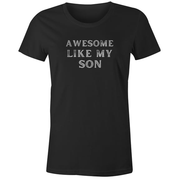 9 Crowns Tees Men's Awesome Daughter Kids Son T-Shirt (AwesomeSon-JBlack, 2XL)
