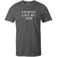 thumbnail image 1 of 9 Crowns Tees Men's Awesome Daughter Kids Son  T-Shirt (AwesomeSon-Metal, 2XL), 1 of 3