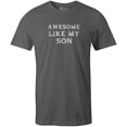 thumbnail image 1 of 9 Crowns Tees Men's Awesome Daughter Kids Son  T-Shirt (AwesomeSon-Metal, 3XL), 1 of 3