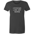 thumbnail image 1 of 9 Crowns Tees Men's Awesome Daughter Kids Son  T-Shirt (AwesomeSons-JChar, Medium), 1 of 3