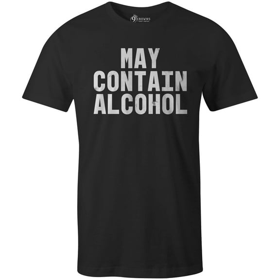 9 Crowns Tees Men's Awesome Funny Drinking Alcohol Graphic T-Shirts