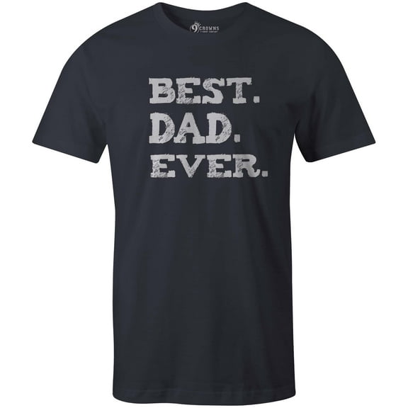 9 Crowns Tees Men's Awesome Funny Father's Day T-Shirt (Bestdad-navy, X-Large)