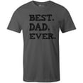 thumbnail image 1 of 9 Crowns Tees Men's Best Dad Ever T-Shirt (Bestdad-metal, Large), 1 of 2