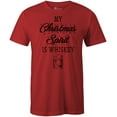 thumbnail image 1 of 9 Crowns Tees Men's Chirstmas Spirit T-shirt (Medium, Unisex Red), 1 of 3