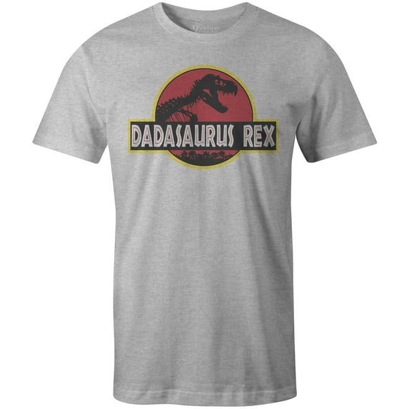 9 Crowns Tees Men's Dadasaurus Tee (Dadasaurus-htrgrey, XX-Large)